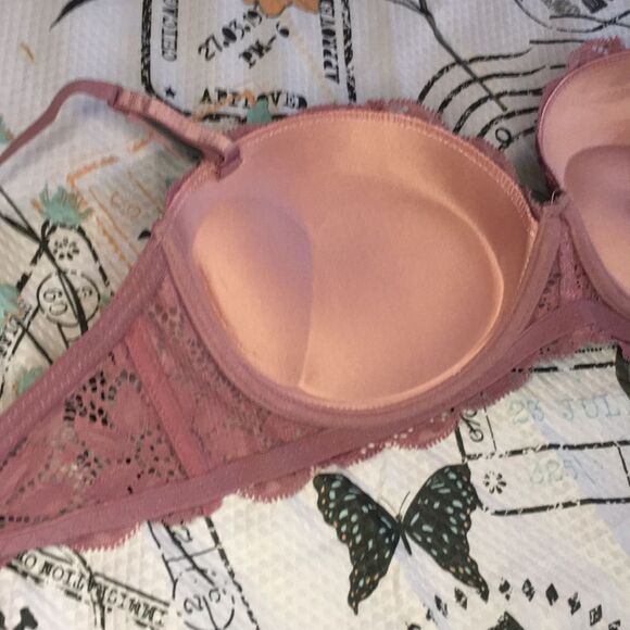 NWT Extreme Push Up Demi Floral Lace Bra - Picture 9 of 9